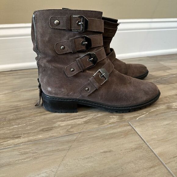 NEW Stuart Weitzman Brown Suede Boot Size 5 - Picture 4 of 9